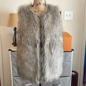 Faux fur vest